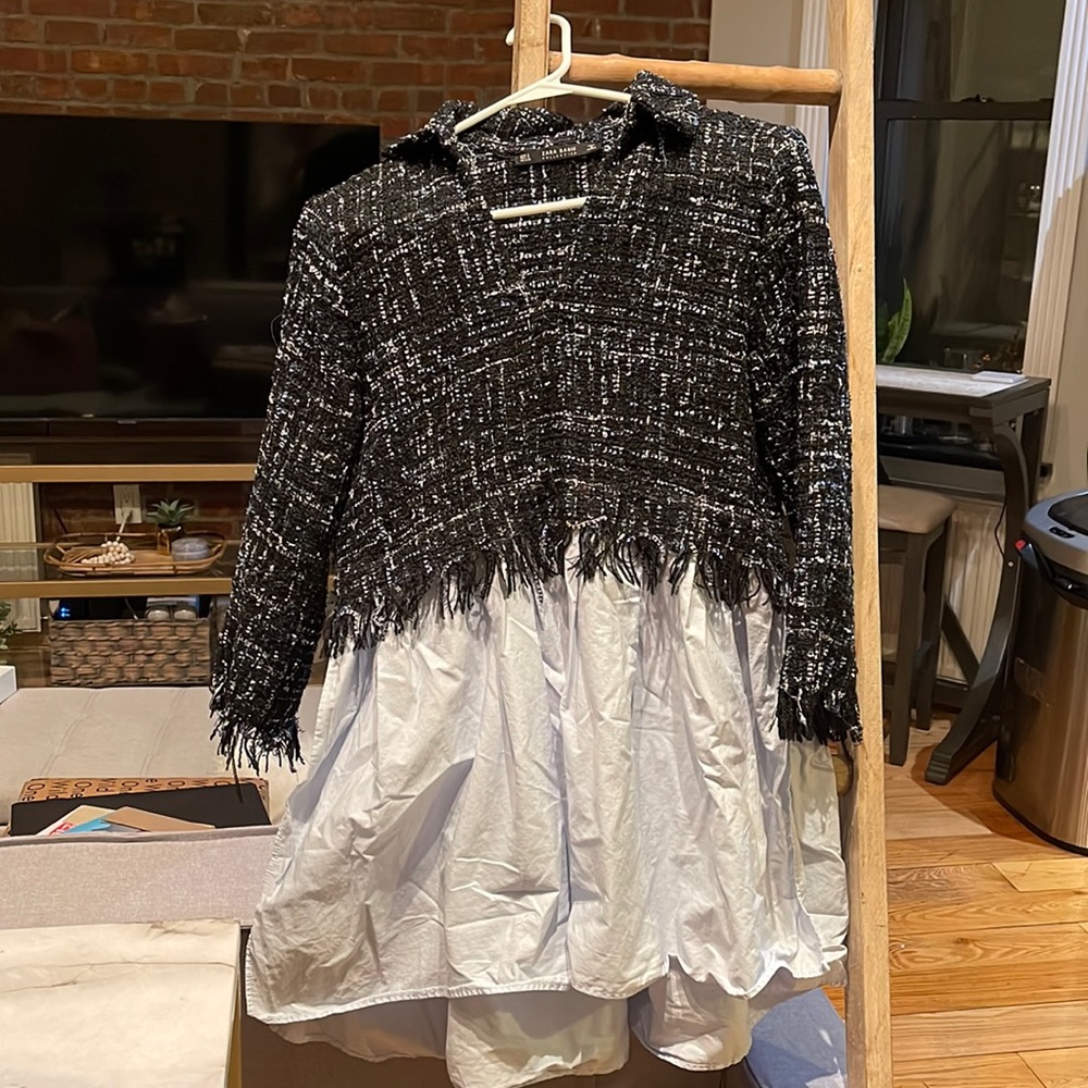 Zara Tweed Top